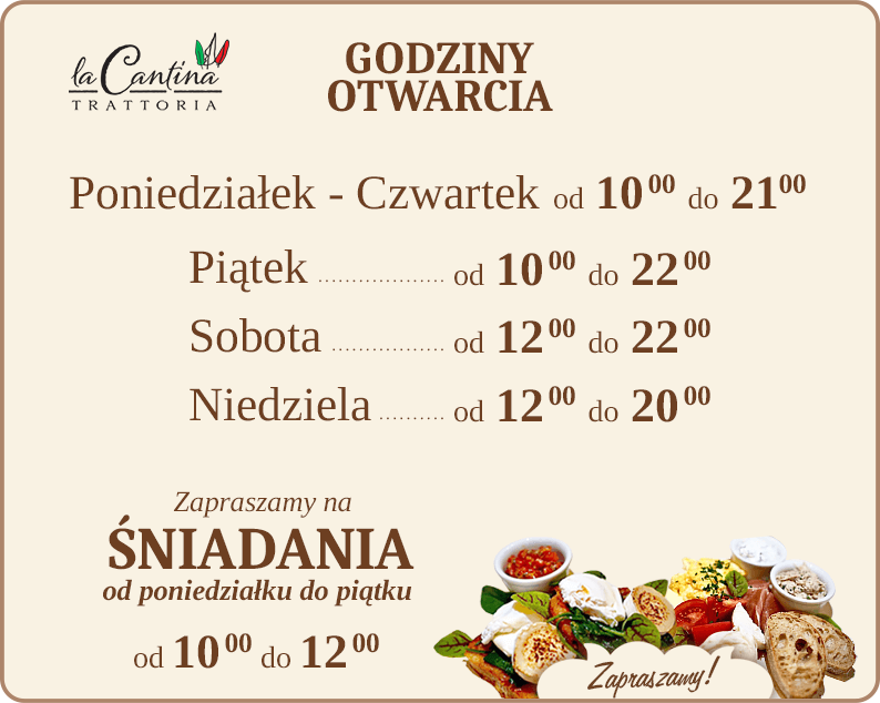 Godziny otwarcia